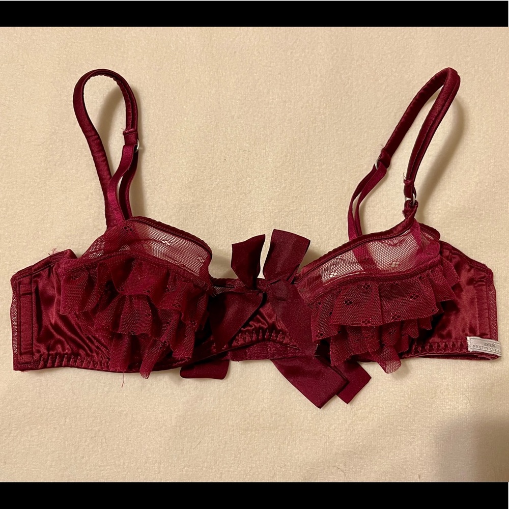 Aerie Ruffle Bra with Tie Back
